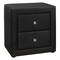 Monarch Specialties Bedroom Accent, Nightstand, End, Side, Lamp, Bedroom, Upholstered, Pu Leather Look, Black I 5603 - alternate 1